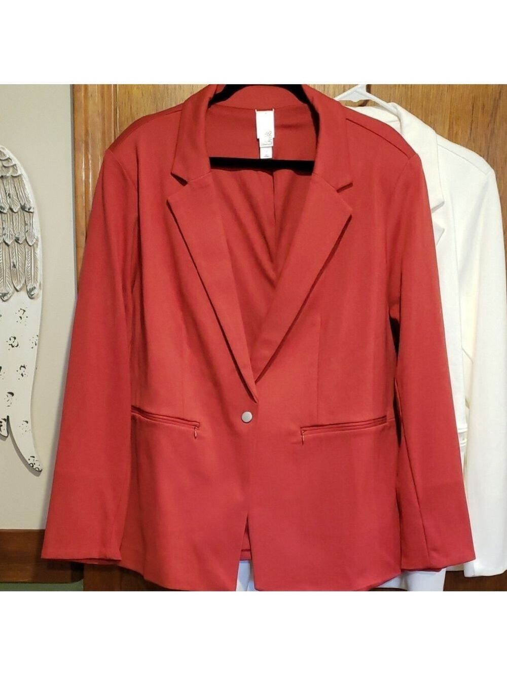 Wynne Layers Soft Stretch Snap Closure Blazer 1X NWOT
